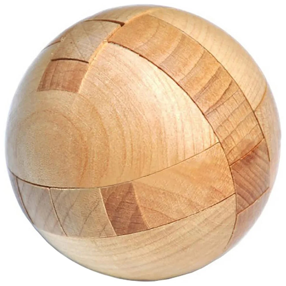 Wooden Puzzle Magic Ball for Adults & Kids Challenging Intelligence Toy Educational Logic Sphere Stress Relief Fidget Toy