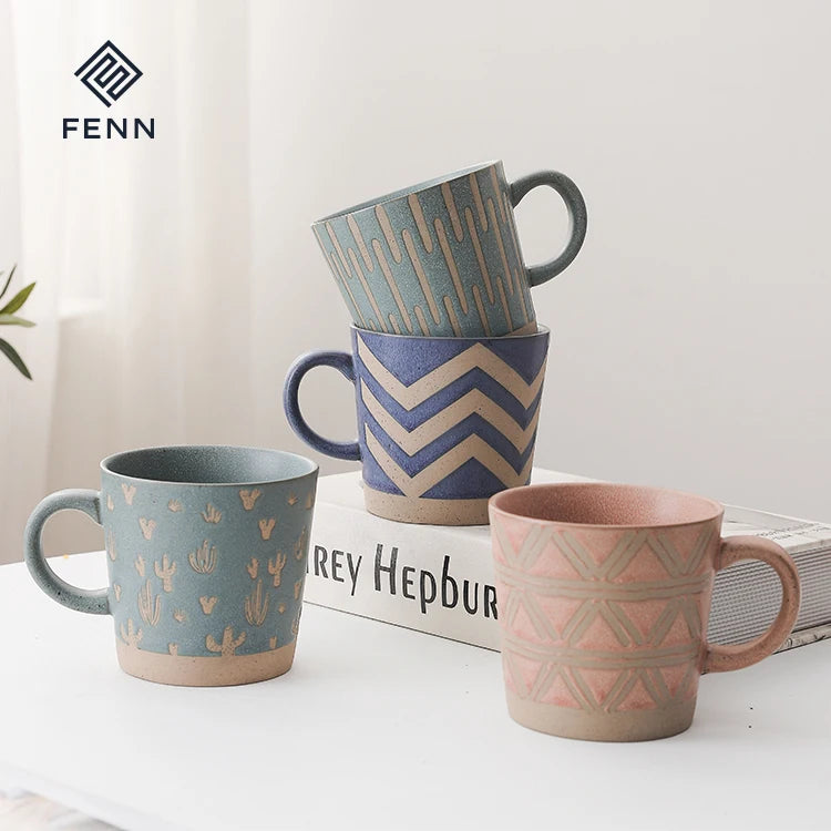 FENN Wholesale  Reusable Tea Milk Cups Souvenir Milk Mug Supplier Coffee Mug of Ceramic Mug Custom logo