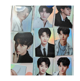 Custom Kpop Holographic Glossy Laminated Die Cut Photocard with Hologram Heart Double Side Printing for Valentine's Day