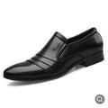 New Men's Business Leather Shoes Man Vintage Formal Dress Shoes Male Fashion All-Match Casual Shoe Shock-Absorbant Classic Wear