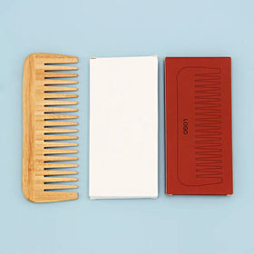 Hot Selling Fashion Natural Bamboo Wide Tooth Comb for Curly Hair Handmade High Quality Home Use