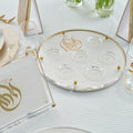 Modern Jewish Festival Decor Foldable Lucite Seder Plate with Mirror Design Passover Gifts and Accessories Matzah Holder