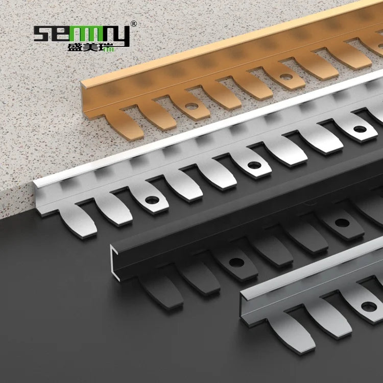 Free Sample Wall Panel Metal Trim Aluminum Bendable Metal Strips Flexible Tile Trim
