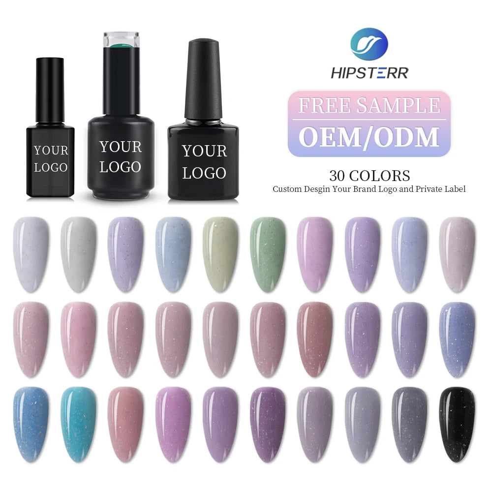 Private Label Hema-Free UV Nail Gel Polish Very Good Quality Rubber Base Create Your Own Brand Wholesale Soak-on Gel Polish OEM