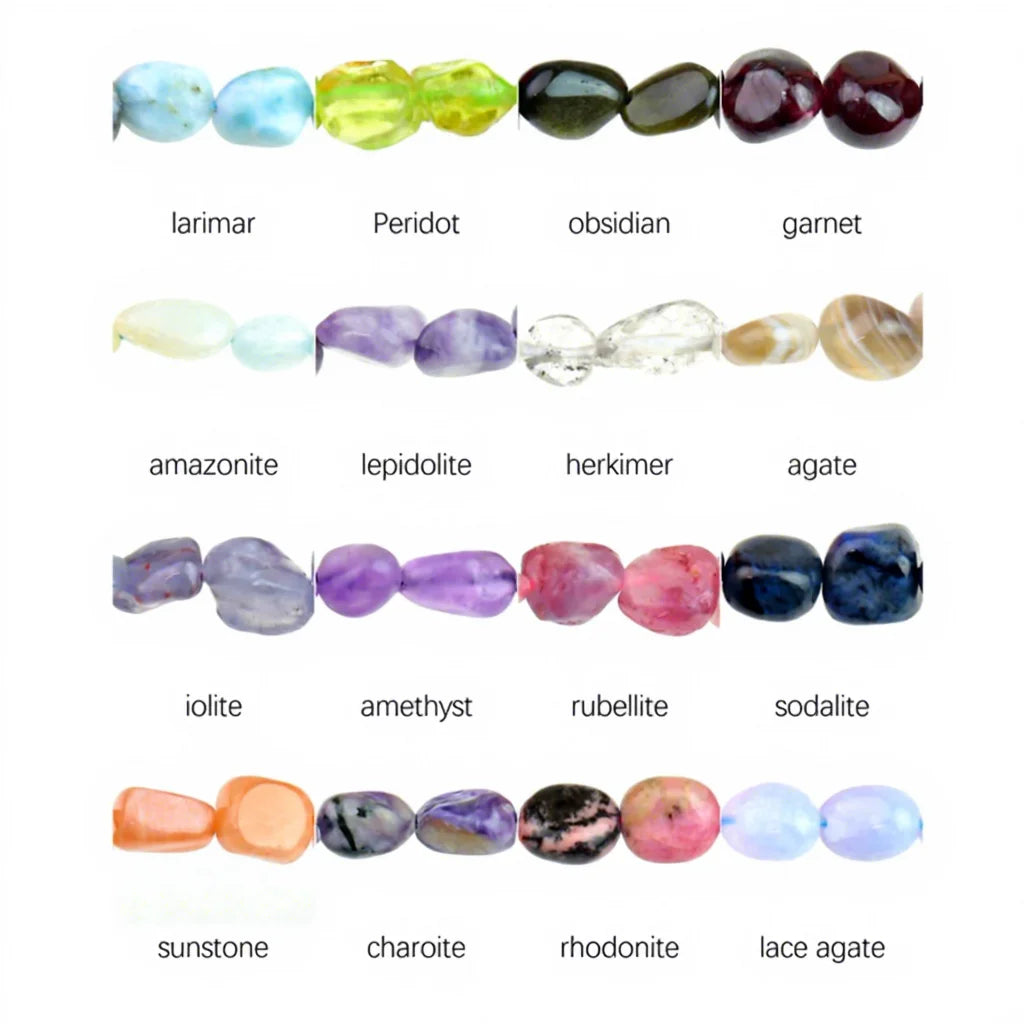 Wholesale Natural Gemstone Tumbled Beads Nuggets Nugget Crystals Bead Loose Beads for DIY Jewelry Making 6mm 8mm