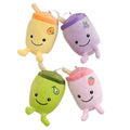 Wholesale Stuffed Plushie Sweet Cute Soft Peluches Fruit Milk Tea Boba Plush KeyChain Bubble Key Holder Plush Boba Tea Keychains