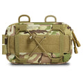 Outdoor Tactical Utility EDC Tool Organizer Waist Bag Molle Horizontal Pouch Hiking Camping Compact EMT Admin Pouch