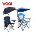 WOQI  Wholesale Metal Frame Easy-carrying Folding Chair Popular Beach Chair With Roof