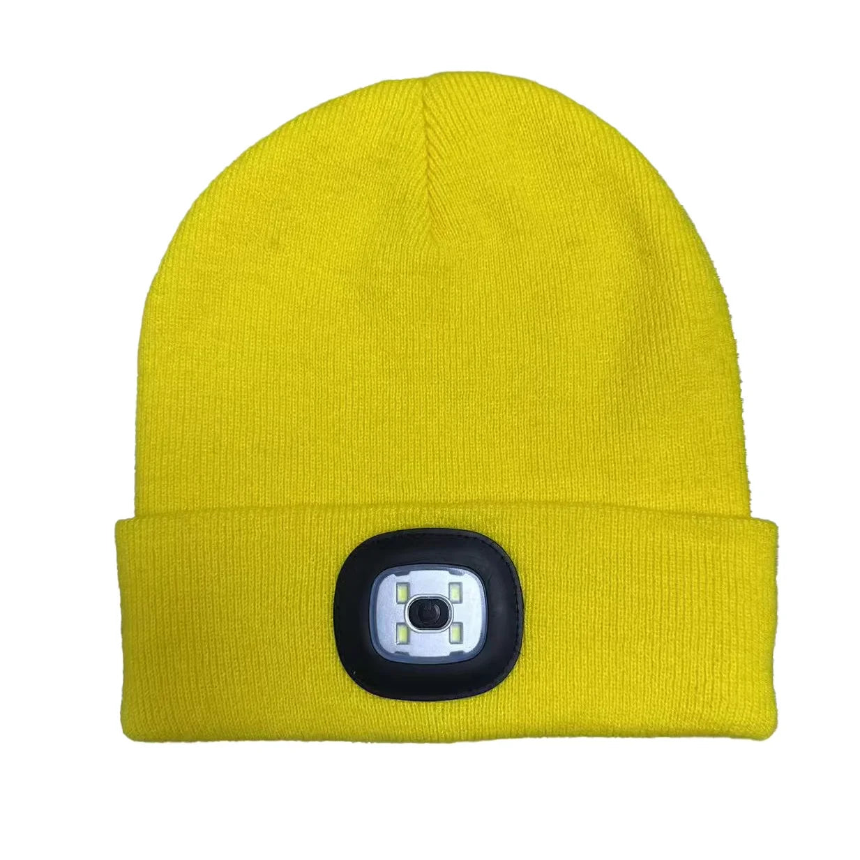 Fashionable LED Lighted Knitted Beanie Hat for Travel/Beach Customizable Sports Cap Cartoon Printing Designer Blank Logo Option