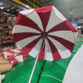 Modern 2m Aluminum & Iron Beach Umbrella with 280g Polyester Fabric Sunproof/Waterproof for Courtyard & Hotel Use