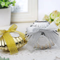 Wholesale RTS Silver Gold Shell Shape Chocolate Wedding Gift With Ribbon for Party Decoration