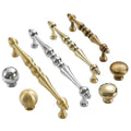 Antique Solid Brass Drawer Knobs French Retro Design with Modern Style for Bathroom Kitchen & Wardrobe Solid Door Handles Pulls