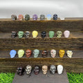 1inch Natural Stones Healing Gemstone Mini Size Crystal Skulls Carving Crafts Amethyst Crystal Gifts Hallowmas