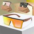 PC  UV400 Unisex Oversized Big Frame square Frameless Sunglasses for Women Men Sport Shades
