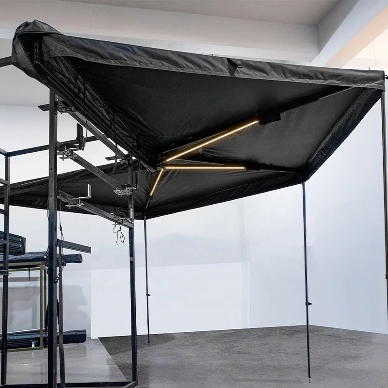 4WD Car Awning Retractable Car Awning Tent Outdoor Car Roof Side Free Standing 270 Degree Awning for Camping