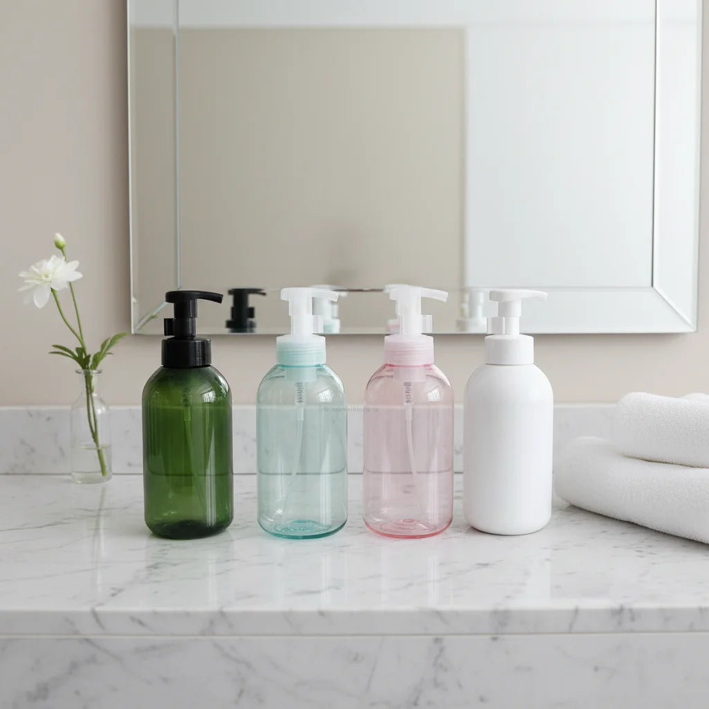 750ml 25oz PET Plastic Bottle with Pump Sprayer for Hand Soap Shampoo Lotion Face Cream Delicate Mousse