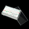 Clear Acrylic Mahjong Tile Set Protector Storage Case Custom Acrylic Mahjong Box with Lid
