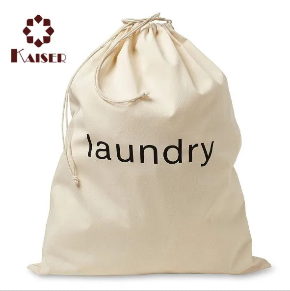 Wholesale Reusable Printed Drawstring Hotel Laundry Bag/promotion Eco-friendly Travel Laundry Bag