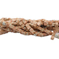 Wholesale 4mm 6mm 8mm Natural Stone Square Beads Gemstone Imperial JasperLoose Cube Stone Beads for Jewelry Makig