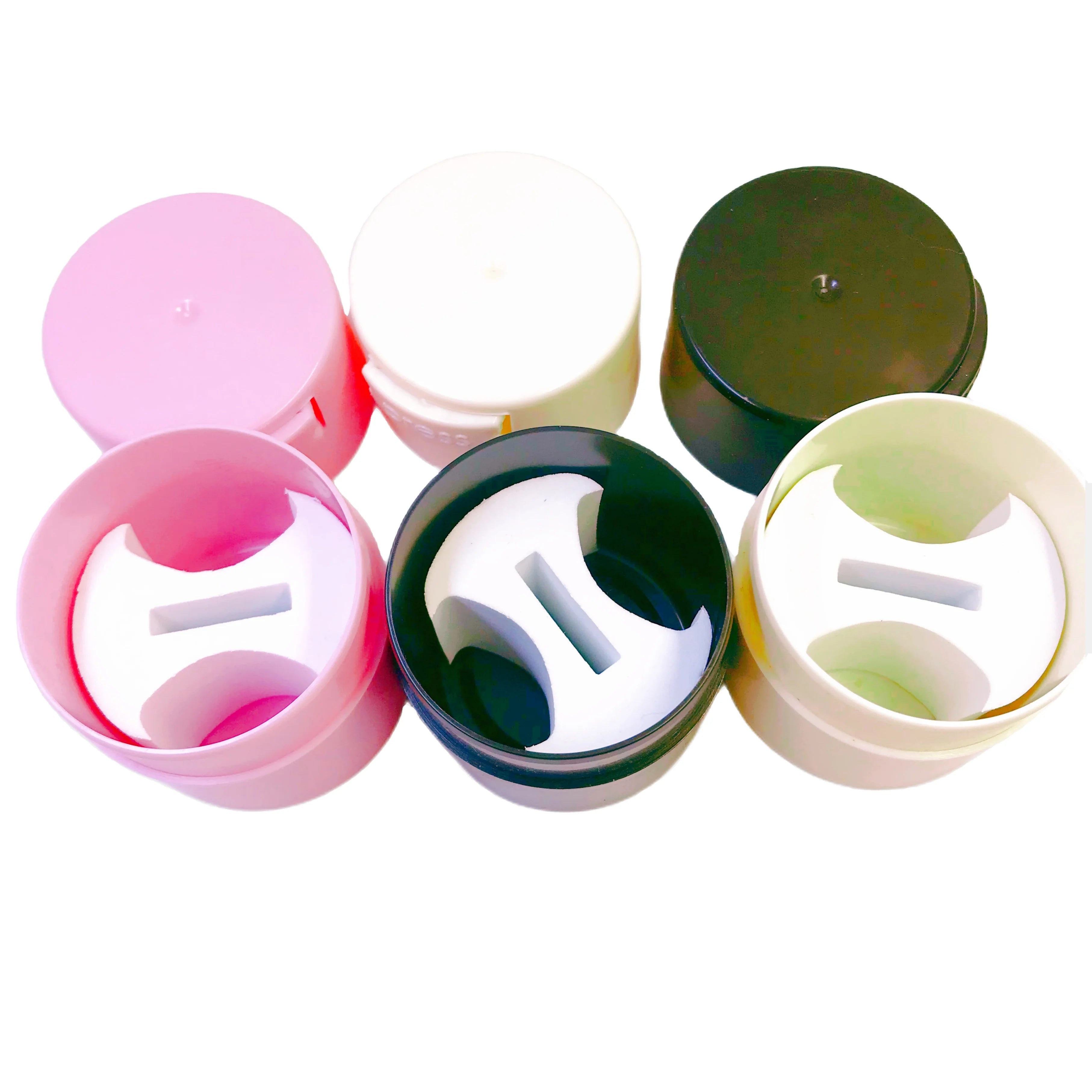 Wholesale Eyelash Extensions Supplies Glue Jar Sealed with Press Button Lash Adhesive Container