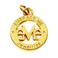 Fashion Designer Necklace Accessory Metal Hollow Charm Multi-color Jewelry Metal Round Logo Pendant Bags Metal Chain Letter Tags