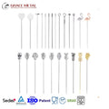 Premium Ocean Star Fish Gift Party Drink Garnish Custom Design Reusable Cocktail Swizzle Skewel Fruit Pick Metal Cocktail Skewer