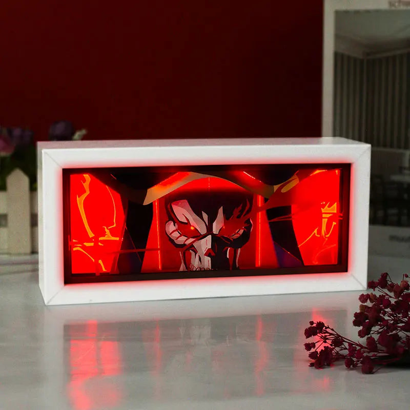 Anime Character Custom Diy Lighting Frame Anime Led Lighted Bookends Shape Night Light Decor Layered Paper