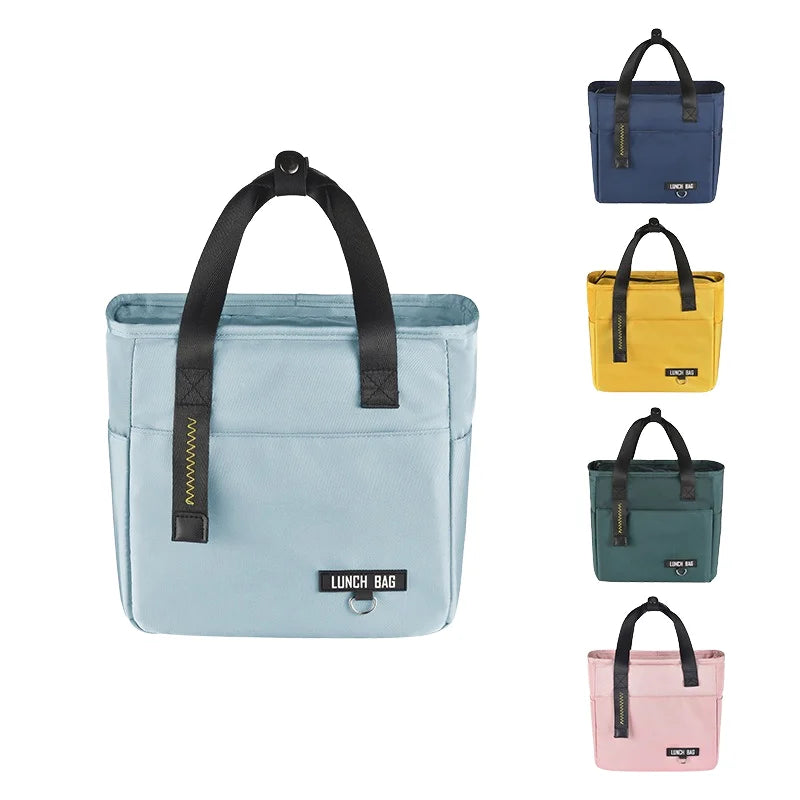 Wholesale Foldable Letter Pattern Insulated Lunch Cooler Bag with Handle Stylish Style for Portable Food Storage