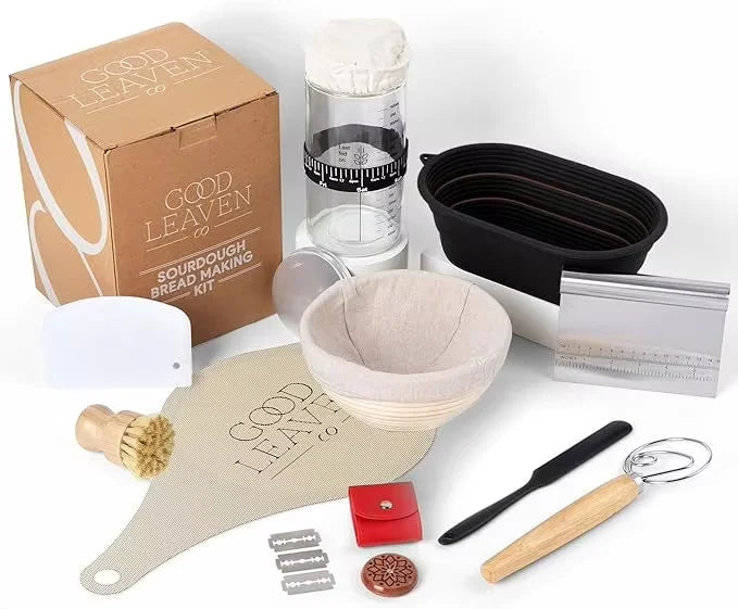 Geling Low MOQ Rattan Sourdough Starter Kit Set Factory Supplier 10 Inch Bread Proofing Baskets for Serving with Dutch Oven