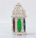 European Creative Castle Iron Moroccan Candle Holder Metal Wedding Hanging Candlestick Lanterns Crafts Home Table Decoration