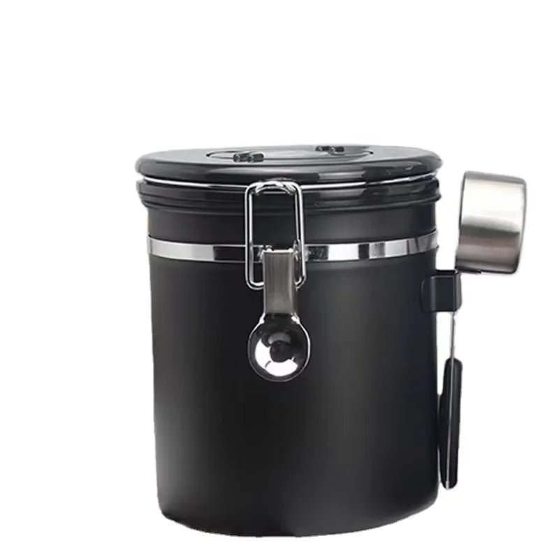 Fast Dispatch Wholesale Kitchen Accessories Tea Storage Canisters 304 Stainless Steel  Coffee Bean Jars Jar With Lid