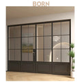 Hot Selling Aluminum Casement Door French Style Modern Prefab House White Thermal Insulation With Low Price