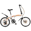 China Factory Sale 20 Inch Folding Bicycle Men High Carbon Steel Frame 7 Speed for Men Women Children Folding Bikes