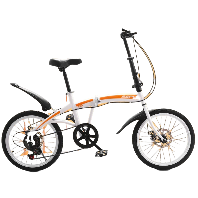 China Factory Sale 20 Inch Folding Bicycle Men High Carbon Steel Frame 7 Speed for Men Women Children Folding Bikes