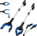 HoT Sales Aluminum Alloy Folding Garbage Clip Pick-up Device Sanitary Clip Pliers Pick-up Device Sanitation Cleaning Tools