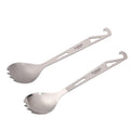 Outdoor Camping Spork Picnic 3 in 1 Multifunction Camping Custom Spoon/Spork with Bottle Opener Titanium Spoon