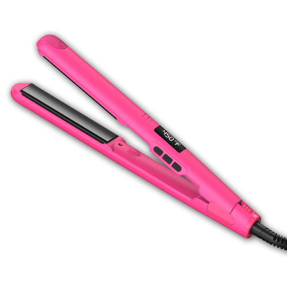 ULELAY Professional Salon Hair Straightener PTC Titanium Flat Iron 360 Swivel Cord Electric Multifunctional Portable for Home