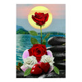 Ever Moment Diamond Painting Modern Picture Rose Flower Moon And Butterfly Resin Drill Home Decoration Embroidery Kits 3F2480
