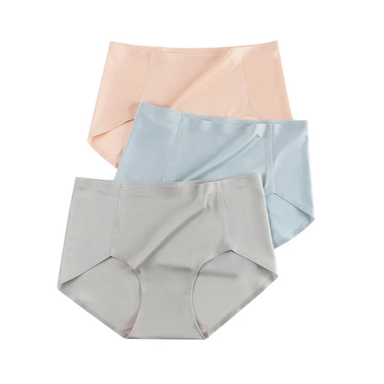 High End Traceless Dimensionless Fabric Underwear Women'S Ice Silk Underwear