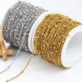 Stainless Steel DIY Accessories for Jewelry Clip Bead Side Chain Twist Clavicle Chain Vacuum Electroplating for Necklace