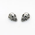 Wholesale Silver Plated Stainless Steel Antique Style Skull Head Spacer Beads for DIY Jewelry