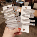 HOVANCI 2020 Trend Geometric Crystal Hair Clips Bling Rhinestone Hair Pins Women Hair Accessories