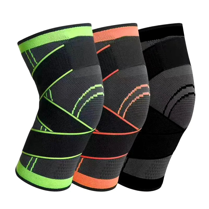 Pack of 2 Adjustable Compression Knee Support with Patella Gel Pads Side Stabilisers for Men Women's Workout Fitness Safety