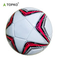 TOPKO PVC Machine-Stitched Size 5 Soccer Ball for Training & Matches