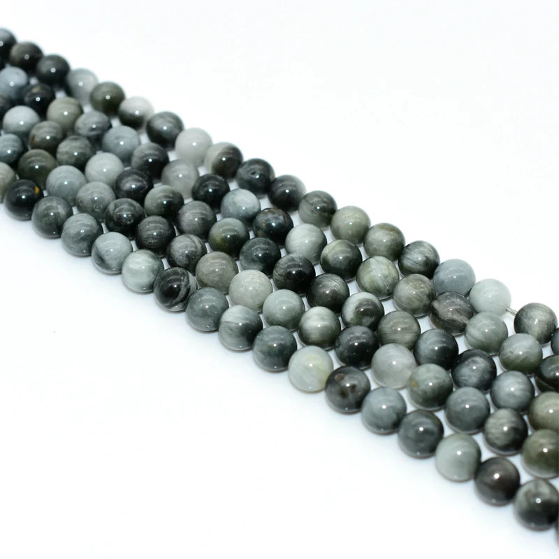 Wholesale 6/8/10mm Natural Eagle Eye Loose Gemstone Beads for DIY Jewelry