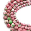 Wholesale Rain Flower Stone Beads Round 4mm 6mm 8mm 10mm 12mm Approx 1mm Length Approx 14-15 Inch Approx Sold by Lot