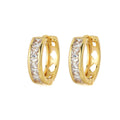 Fashion Small Hoop Earrings Wholesale Bulk 18K Gold Plated Korean Zircon Earrings Women