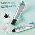 NAILPOP 20g Gel Nail Art Tools Soft Quick Paste Fake Tips with UV Jelly Polish & Rhinestones Soak off Gel Glue Nail Pop