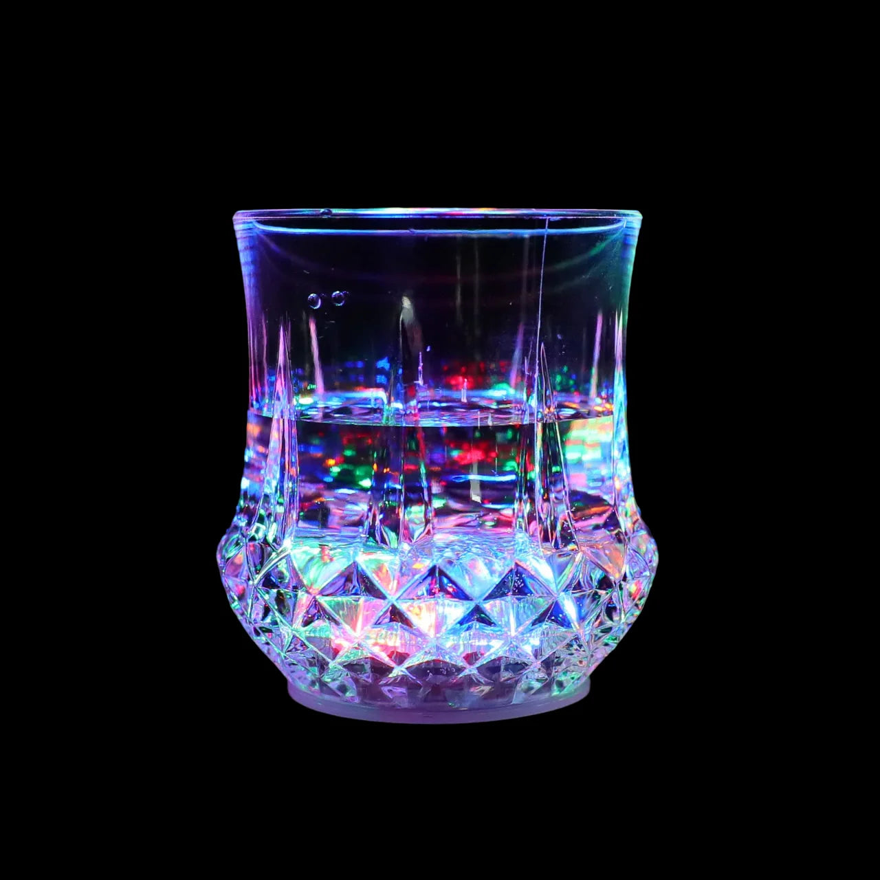 Neon-Glo Liquid Activated RGB LED Shot Glass Multicolor Glowing Drink Cup for Wedding Party Bar Disco Supplies Night Drinkware