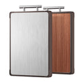 Ebony Wood Chopping Board Antibacterial Mildew Household Stainless Steel Double-sided Board Solid Wood  Sticky Cutting Board